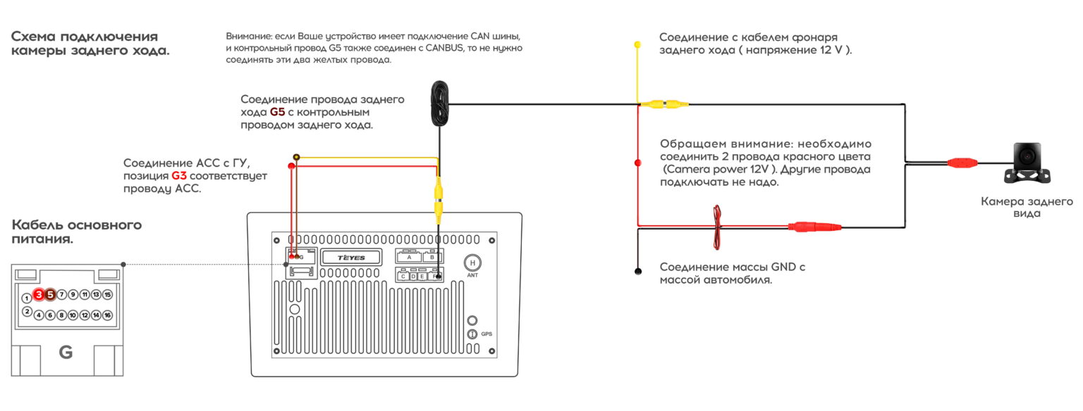 Teyes x1 схема подключения