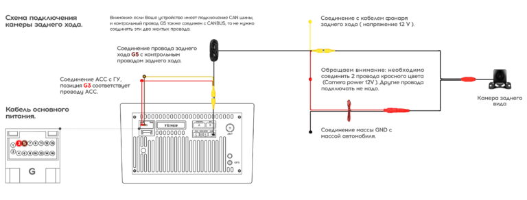 Схема подключения передней камеры teyes cc3